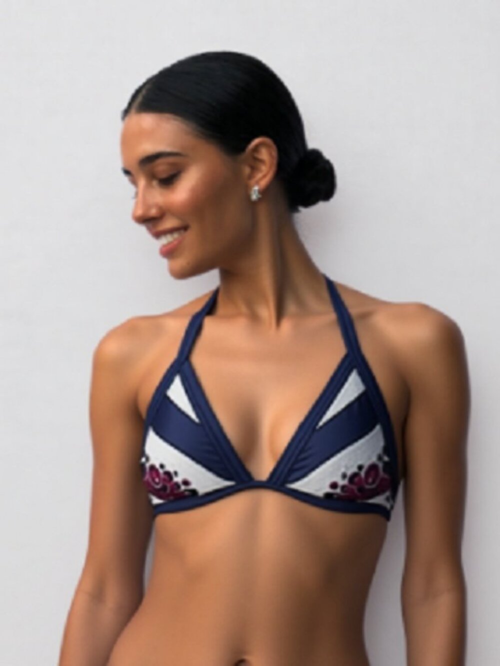 Dalie, Rowing Stripe Triangle Bikini Top by Ted Baker